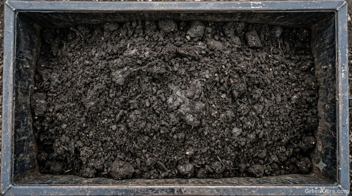 Close comparison of a pneumatic tire and a solid poly tire on garden terrain