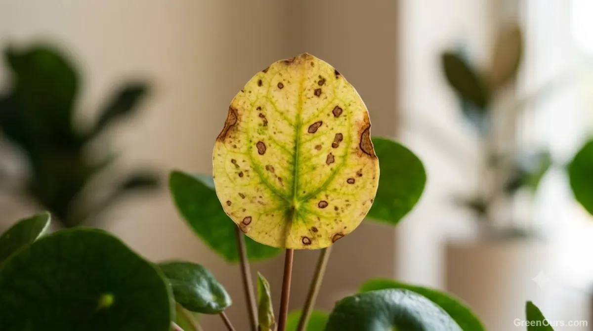 Houseplant being moved from a sunny windowsill into softer, filtered light