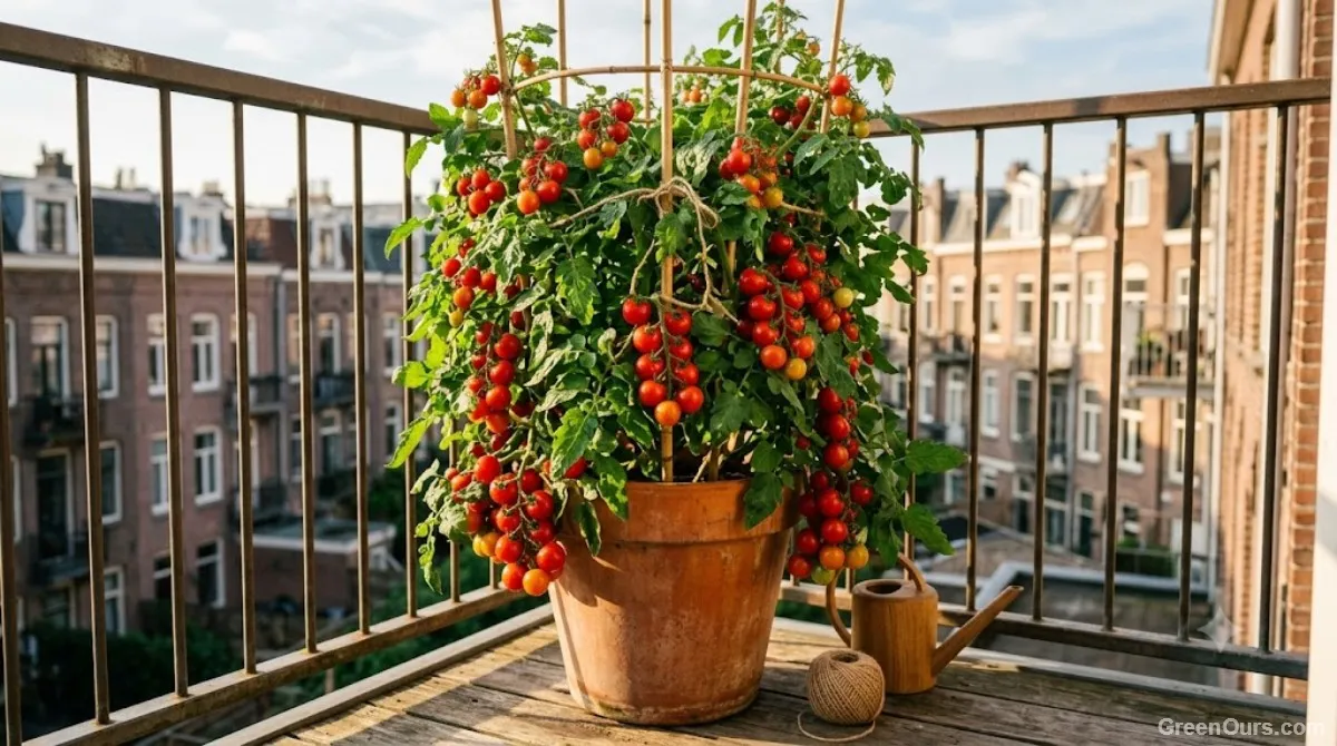 How to Grow Tomatoes in Containers on a Small Balcony