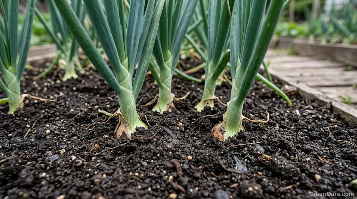 Basket of full-sized, freshly harvested onions